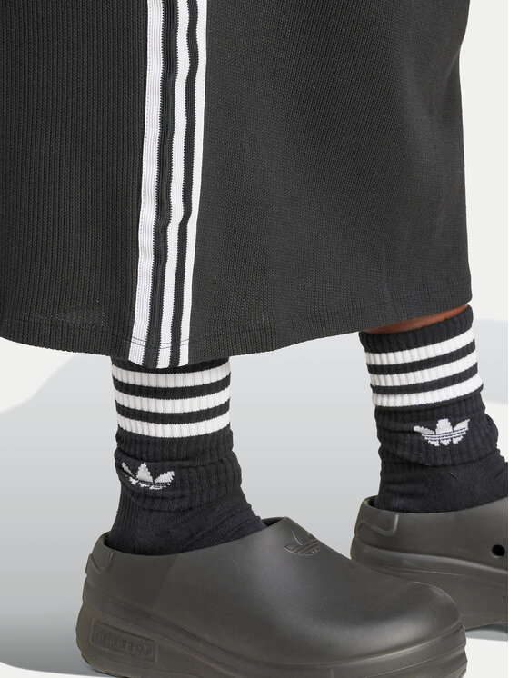adidas adidas Fustă midi IY7279 Negru Slim Fit