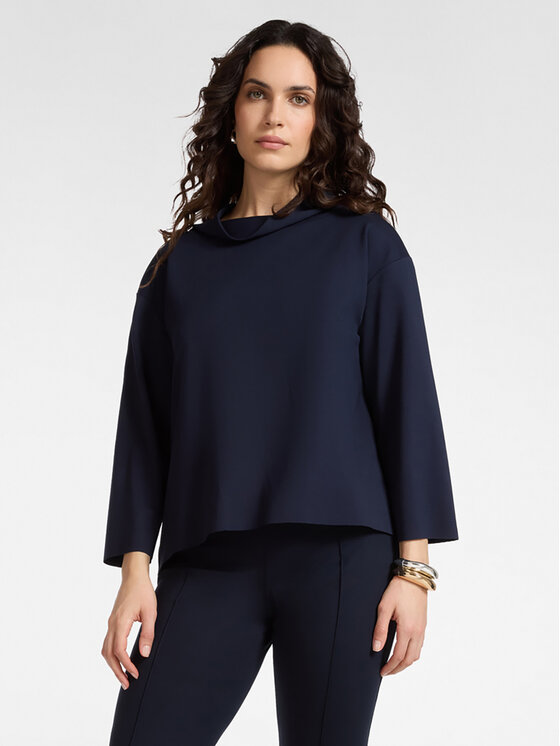 Elena Mirò Elena Mirò Bluzka G074Z000593N0H4 Niebieski Regular Fit
