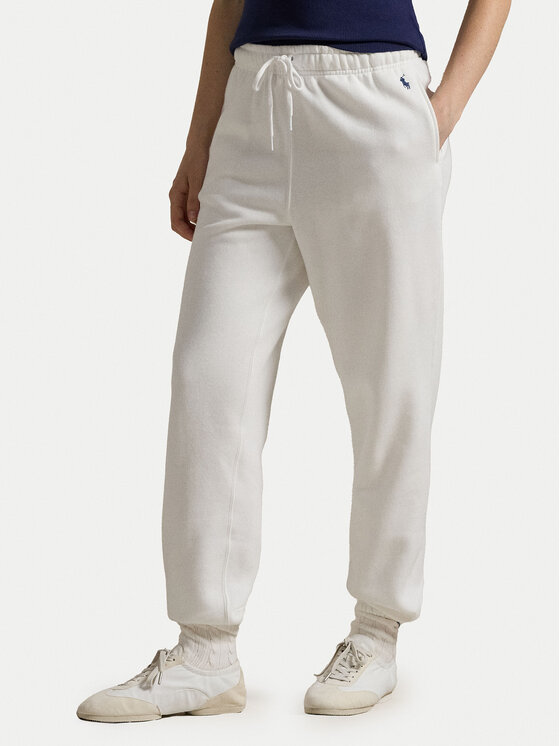 Polo Ralph Lauren Polo Ralph Lauren Pantaloni trening Prl Flc Pnt 211943009001 Alb Regular Fit