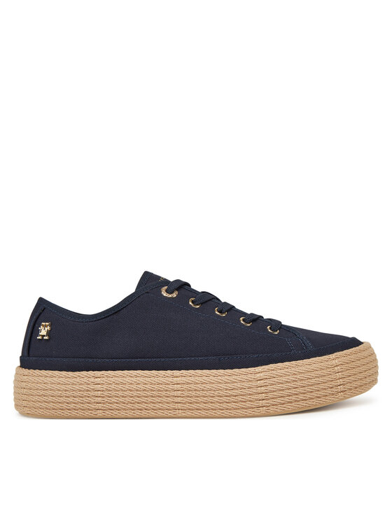Tommy Hilfiger Espadrilky Vulc Espadrille Sneaker FW0FW08404 Tmavomodrá