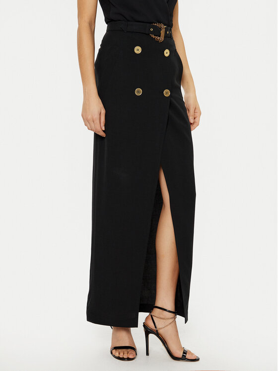 Versace Jeans Couture Versace Jeans Couture Maxi sukně 78HAE802 N0432 Černá Regular Fit