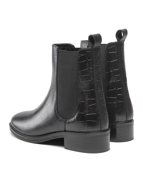 Pepe Jeans Pepe Jeans Kotníková obuv s elastickým prvkem Orsett Chelsea PLS50423 Černá