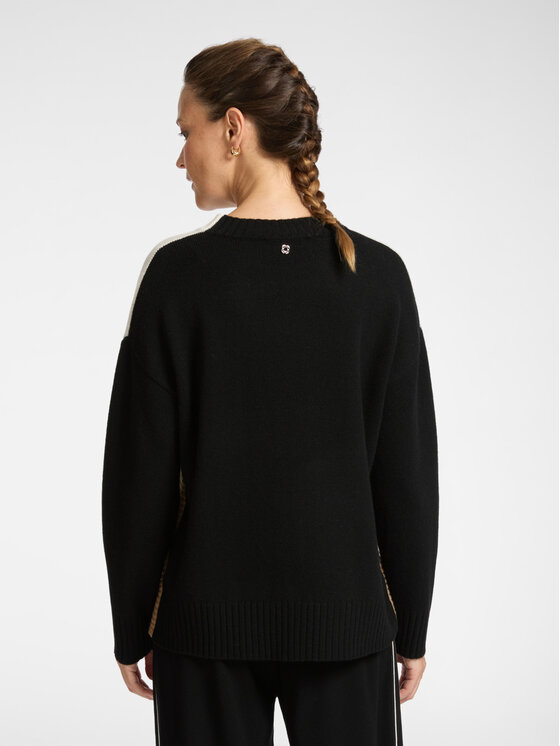 Elena Mirò Elena Mirò Cardigan M475Z000608N0B1 Nero Boxy Fit