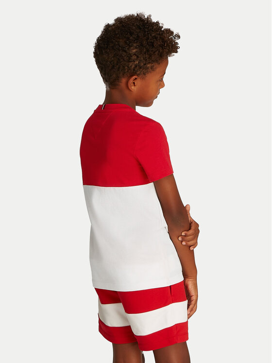 Tommy Hilfiger Tommy Hilfiger T-Shirt KB0KB09617 Czerwony Regular Fit