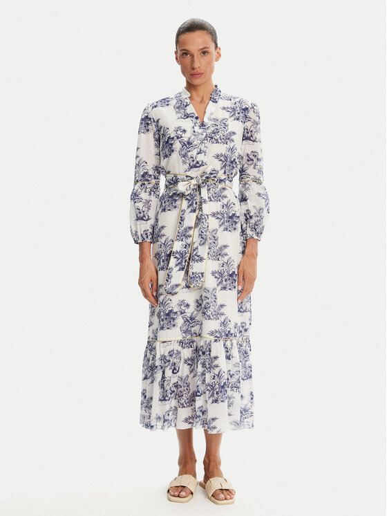 Iconique Iconique Vasaras kleita IC25-078 Balts Relaxed Fit