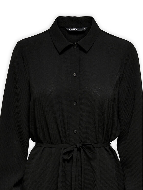 ONLY ONLY Rochie tip cămașă Nova 15241890 Negru Regular Fit
