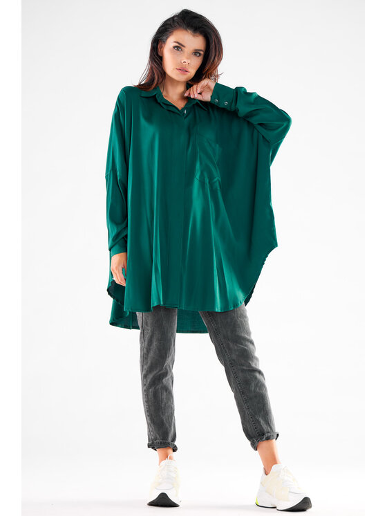 Awama Awama Camicia A528 Verde Basic Fit