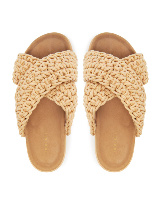 Inuikii Inuikii Klapki Woven Strap Stones 70104-367 705 Beżowy