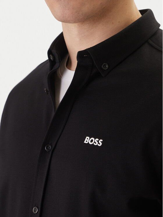 BOSS BOSS Marškiniai ST Motion 50555946 Juoda Regular Fit