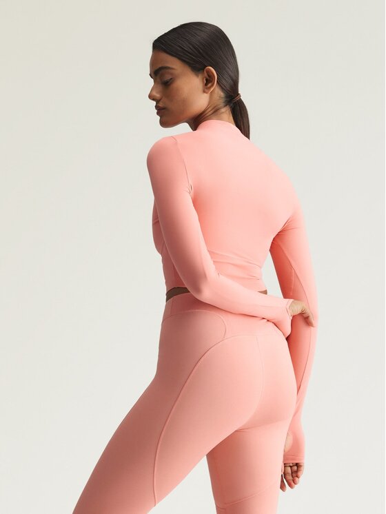 adidas by Stella McCartney adidas by Stella McCartney Koszulka techniczna 154647 Czerwony ciemny Fitted Fit