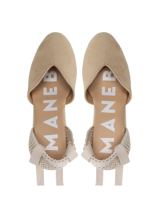 Manebi Manebi Espadrillid Heart-Shaped Wedge Espadrilles M 1.1 WH Beež