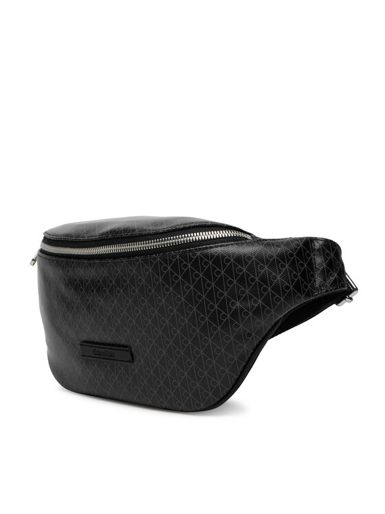 Calvin Klein Calvin Klein Ľadvinka Emblem Aop Coated Waistbag LV04D3135G Čierna