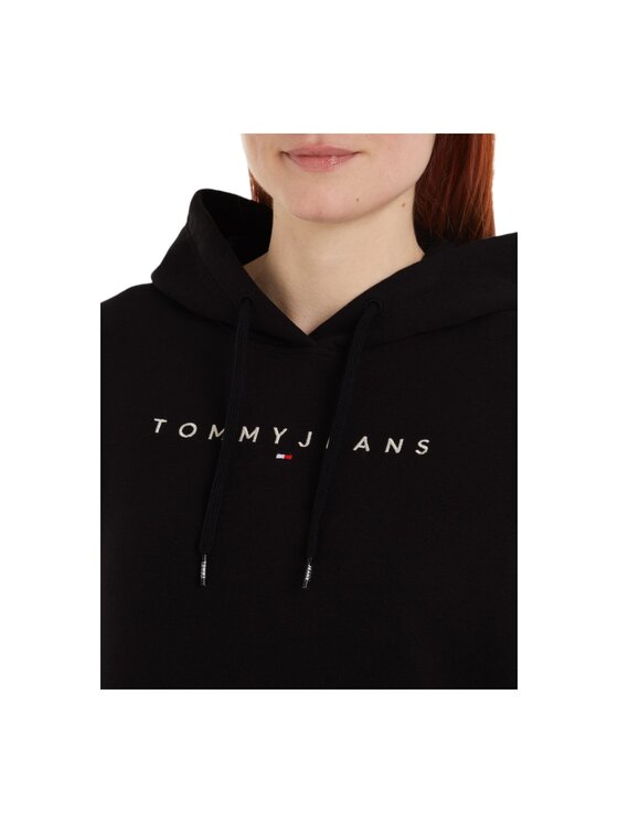 Tommy Jeans Tommy Jeans Felpa TJW REG LINEAR HOODIE DW0DW17324 Nero Regular Fit