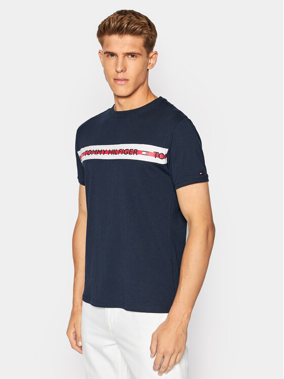 Tommy Hilfiger T-shirt UM0UM01915 Tamnoplava Regular Fit