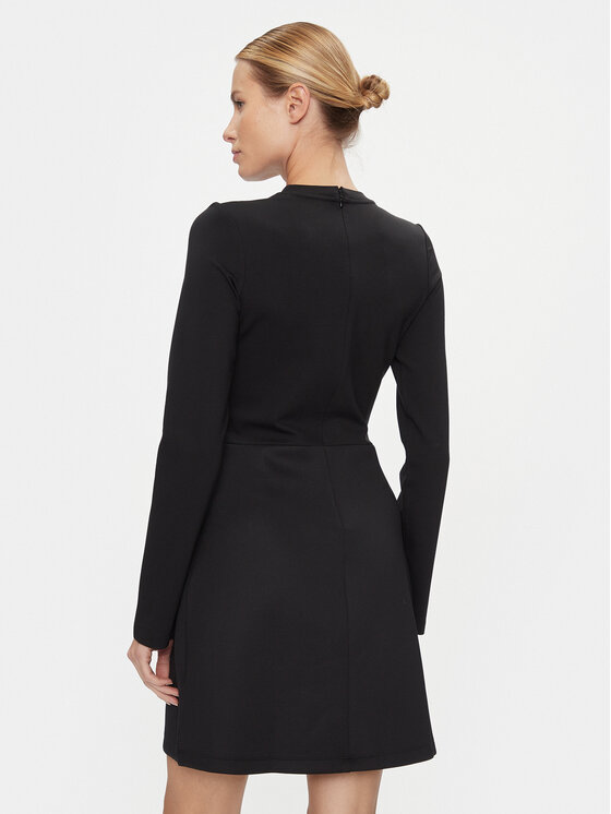 Calvin Klein Jeans Calvin Klein Jeans Haljina za svaki dan Milano Spacer Mix Outfit Dress J20J222528 Crna Regular Fit