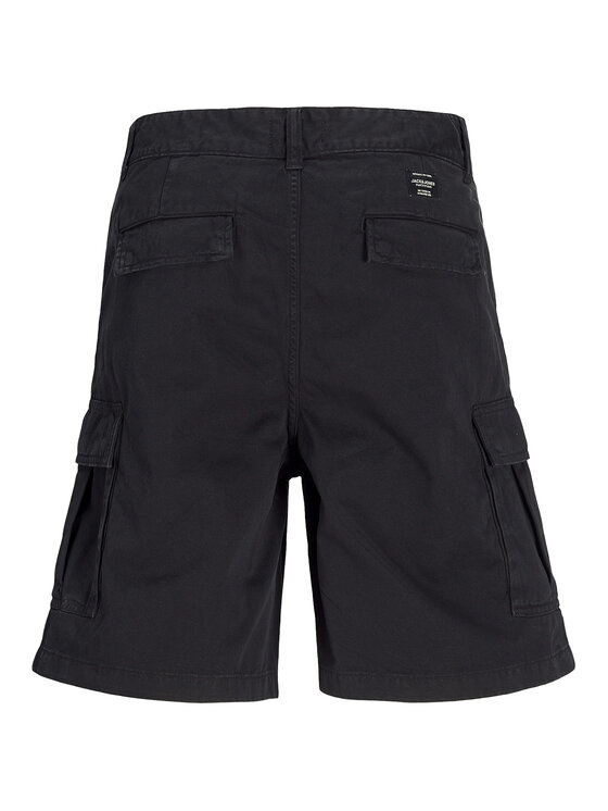 Jack & Jones Jack & Jones Pantalon scurți din material Karl 12269374 Negru Loose Fit