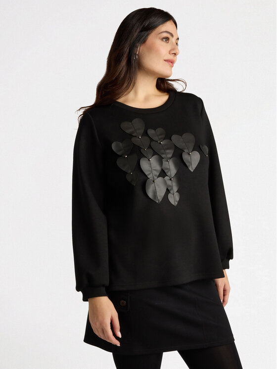 Fiorella Rubino Fiorella Rubino Felpa G905L008443N033 Nero Regular Fit