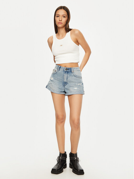 One Teaspoon One Teaspoon Szorty jeansowe Bandits 26891 Błękitny Regular Fit