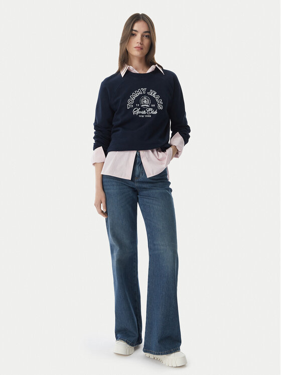 Tommy Jeans Tommy Jeans Суитшърт Heritage Logo DW0DW22821 Тъмносин Regular Fit