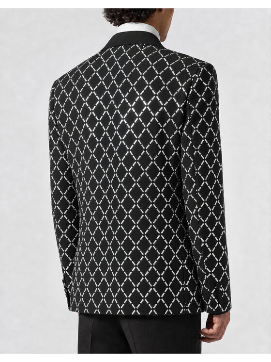 PHILIPP PLEIN PHILIPP PLEIN Marynarka 31287 Czarny Regular Fit