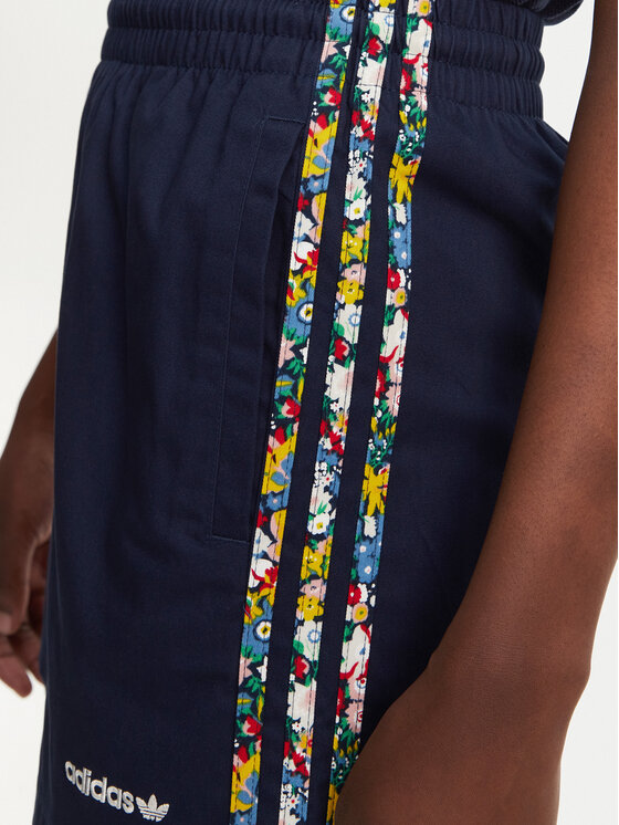adidas adidas Pantaloncini sportivi Liberty London 3-Stripes Infill JC7777 Blu scuro Loose Fit