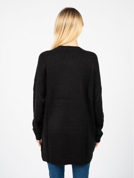 Silvian Heach Silvian Heach Πουλόβερ PGA22132 Μαύρο Oversize