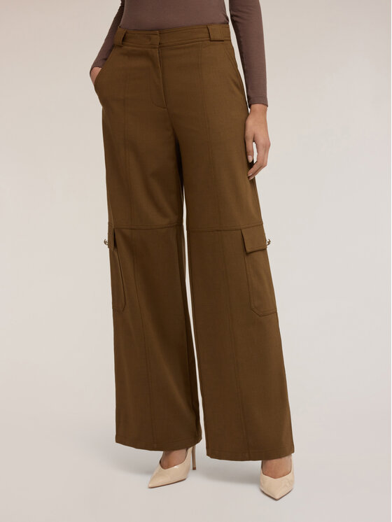 Motivi Motivi Pantaloni di tessuto P087Q004279N022 Marrone Over Fit