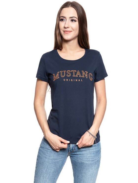 Mustang Mustang T-shirt ALEXIA C PRINT Blu Slim Fit