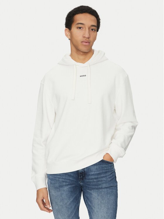 HUGO HUGO Суитшърт Dapo 50486478 Бял Relaxed Fit