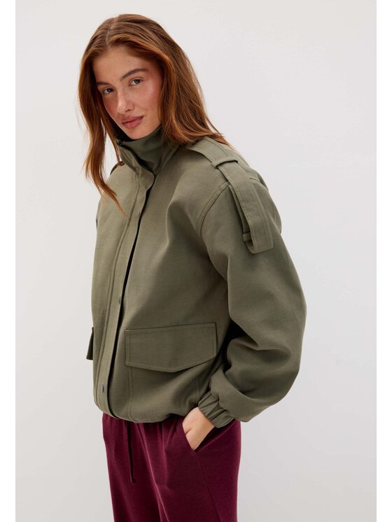 Mirons Mirons Kurtka przejściowa soft Khaki Regular Fit