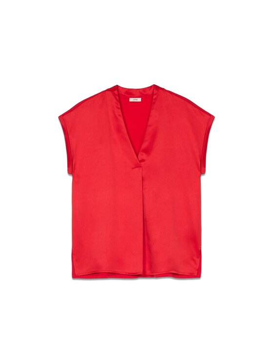 Oltre Oltre T-Shirt G268J003984N016 Czerwony Regular Fit