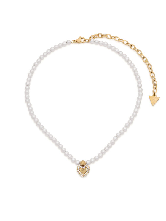 Guess Guess Ogrlica JUBN06 090JW Bela