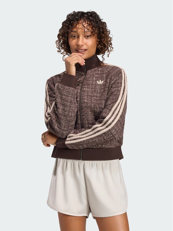 adidas adidas Bluza 172286 Brązowy ciemny Loose Fit