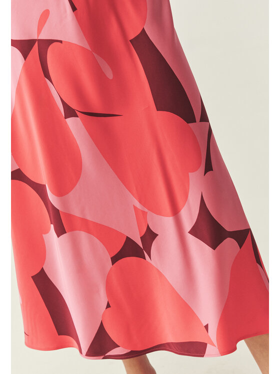 TATUUM TATUUM Maxi sukně LILA Červená Close Fit