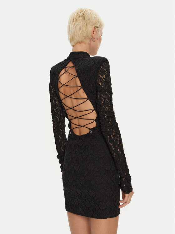 ROTATE ROTATE Koktélruha Gabriella 113072100 Fekete Slim Fit