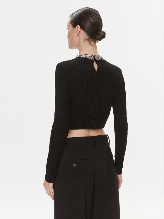 Elisabetta Franchi Elisabetta Franchi Džemper MK-15B-37E2-V460 Crna Slim Fit