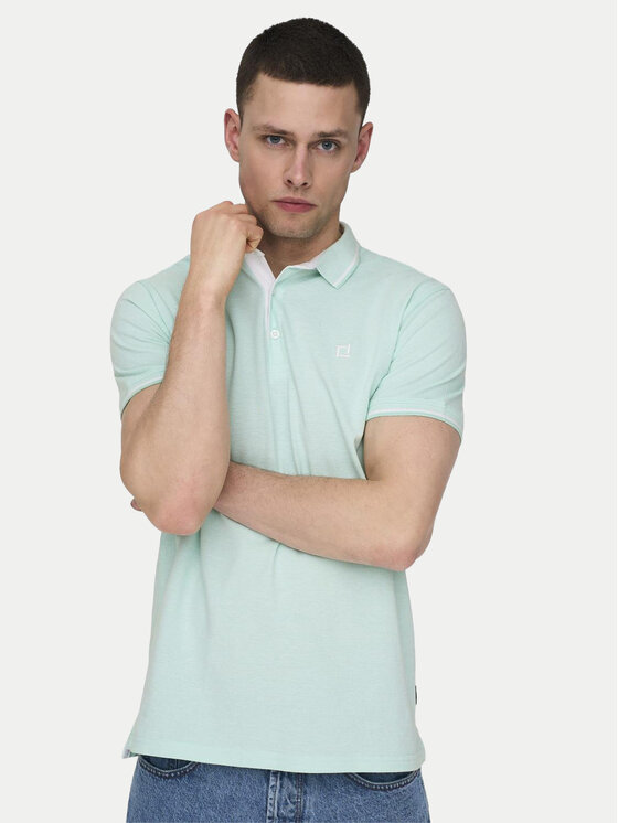 Only & Sons Only & Sons Polokošeľa Fletcher 22024827 Zelená Regular Fit