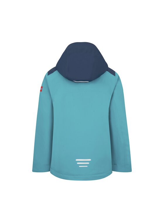 Trollkids Trollkids Kurtka przeciwdeszczowa 610-191 Turkusowy Regular Fit