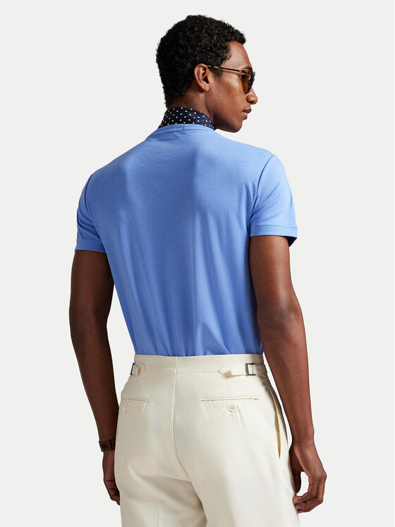 Polo Ralph Lauren Polo Ralph Lauren Tričko 710740727101 Modrá Custom Slim Fit