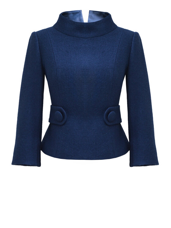 Kasia Zapała Kasia Zapała Marynarka Amal Granatowy Slim Fit