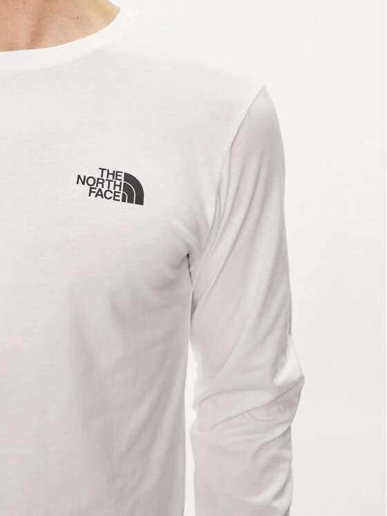 The North Face The North Face Longsleeve Redbox NF0A87NN Biały Regular Fit