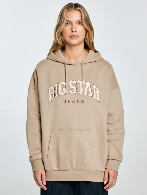 BIG STAR BIG STAR Bluza RUBIALSA Beżowy Basic Fit
