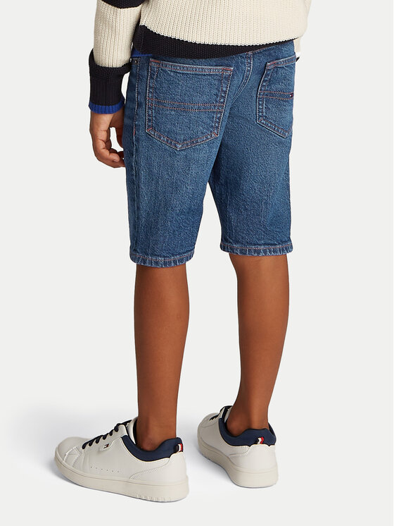Tommy Hilfiger Tommy Hilfiger Pantaloni scurți de blugi Scanton KB0KB08133 Albastru Regular Fit