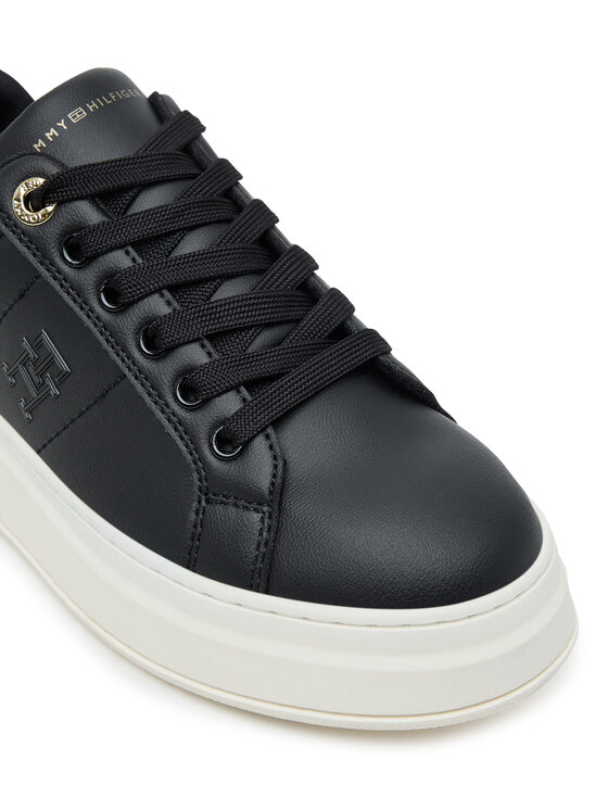 Tommy Hilfiger Tommy Hilfiger Сникърси Low Cut Lace-Up T3A9-33985-1355 Черен