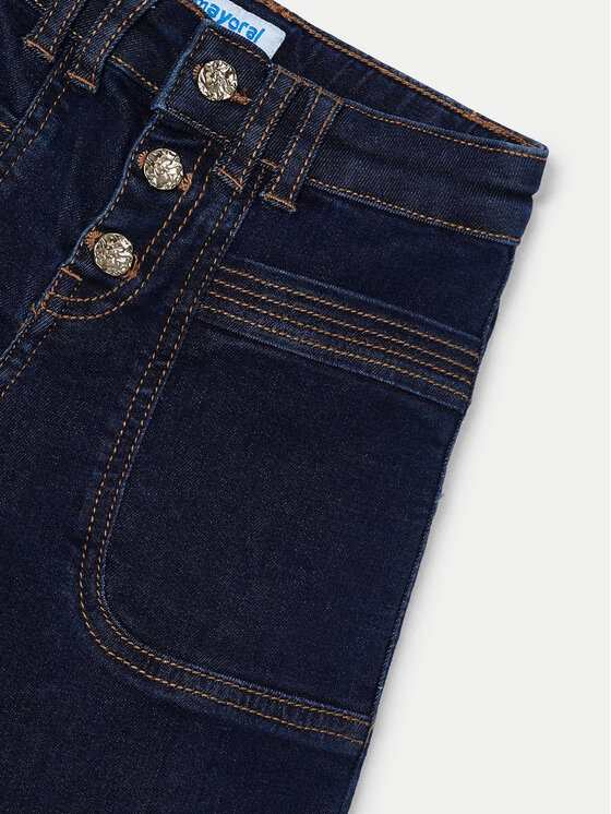 Mayoral Mayoral Jeans hlače 4547 Mornarsko modra Wide Leg