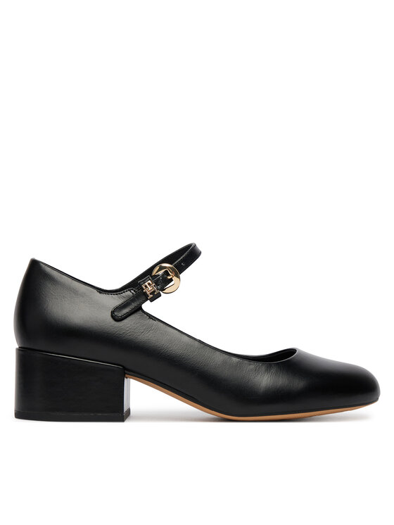 Tommy Hilfiger Tommy Hilfiger Lodičky Heeled Maryjane Buckle FW0FW09347 Čierna