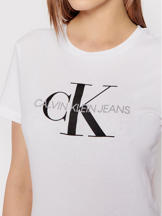 Calvin Klein Jeans Calvin Klein Jeans Tricou J20J207878 Alb Regular Fit