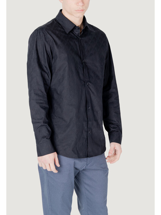 Armani Exchange Armani Exchange Koszula XM000197 AF12179 Niebieski Casual Fit