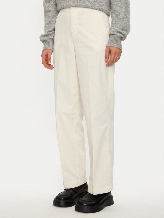 United Colors Of Benetton Pantaloni di tessuto 4HA2DF07I Écru Regular Fit, taglia : 40