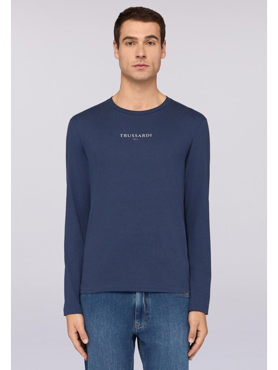 Trussardi Trussardi T-Shirt G0268200047N034 Błękitny Regular Fit